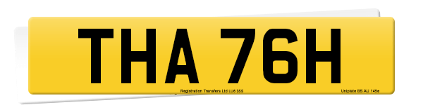 Registration number THA 76H